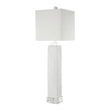 White Ribbed Buffet Lamp | Uttermost Bennett