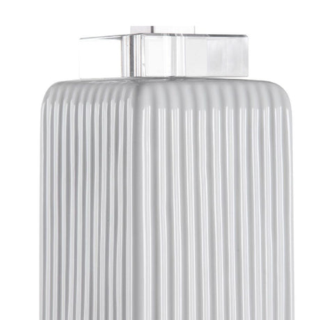 White Ribbed Buffet Lamp | Uttermost Bennett