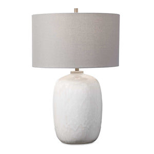   White Drip Ceramic Table Lamp | Oroa.com