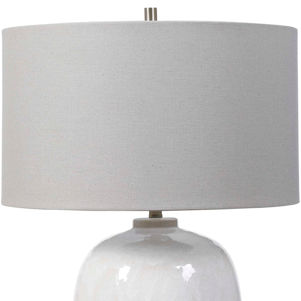   White Drip Ceramic Table Lamp | Oroa.com