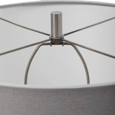 White Drip Ceramic Table Lamp | Uttermost Winterscape