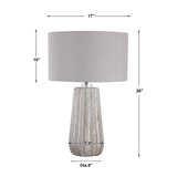 Fluted Ceramic Table Lamp | Uttermost Pikes