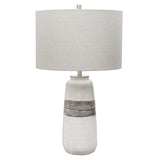 Modern European furniture - Textured Oval Ceramic Table Lamp - www.oroa.com