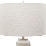 Modern European furniture - Textured Oval Ceramic Table Lamp - www.oroa.com