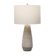 Modern European furniture - Crackled Gray Ceramic Table Lamp - www.oroa.com