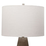 Modern European furniture - Crackled Gray Ceramic Table Lamp - www.oroa.com