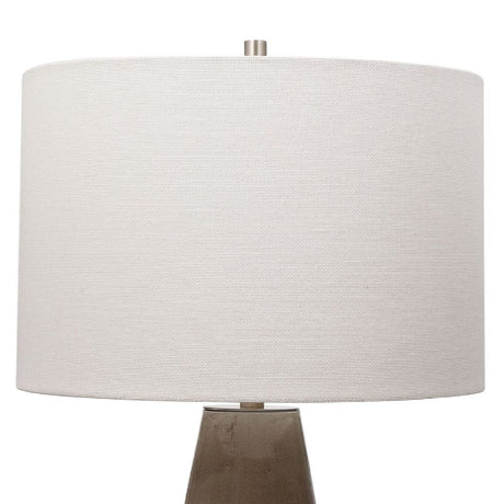 Modern European furniture - Crackled Gray Ceramic Table Lamp - www.oroa.com