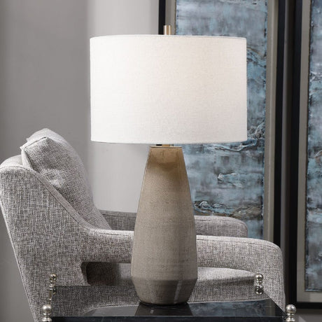   Crackled Gray Ceramic Table Lamp | Oroa.com