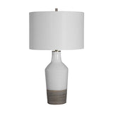 Crackled White Ceramic Table Lamp | Uttermost Dakota