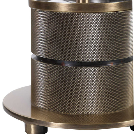 Cylindrical Clear Glass Table Lamp | Uttermost Anmer