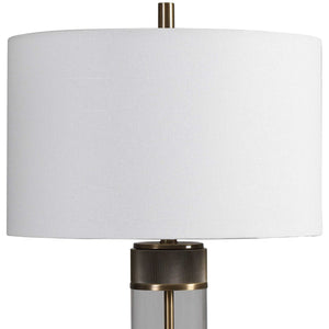   Cylindrical Clear Glass Table Lamp | Oroa.com