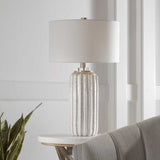 Cream Crackled Ceramic Table Lamp | Uttermost Azariah