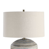Modern European furniture - Earth-Toned Ceramic Table Lamp - www.oroa.com