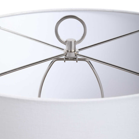 Pitted Gray Ceramic Table Lamp | Uttermost Cyprien