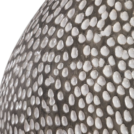Pitted Gray Ceramic Table Lamp | Uttermost Cyprien