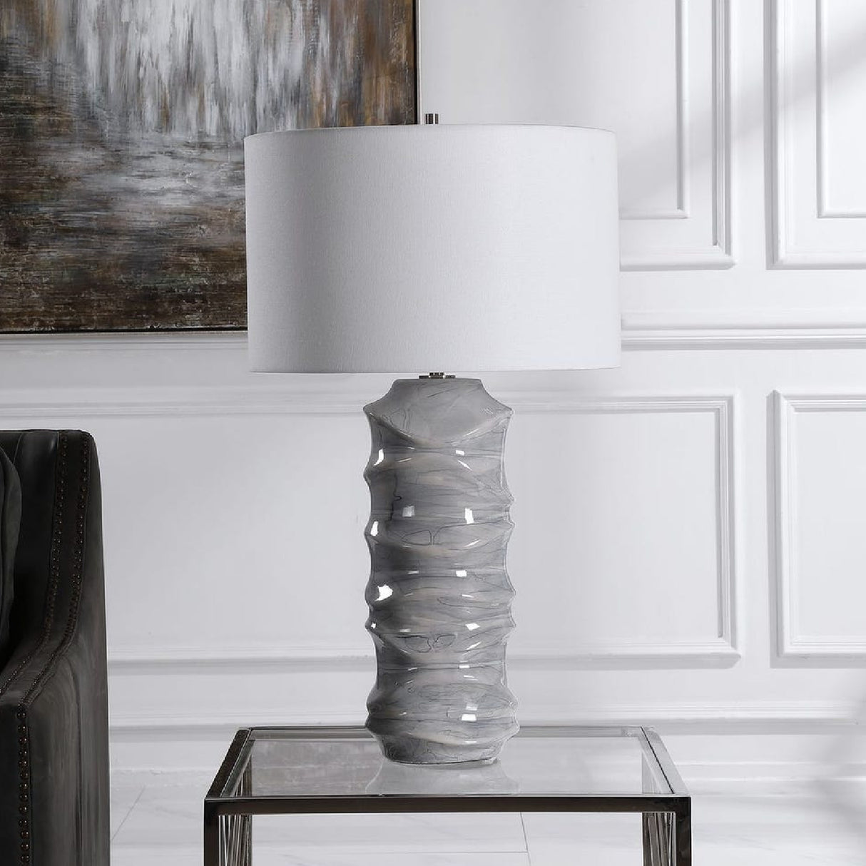   Sculpted Ceramic Table Lamp | Oroa.com