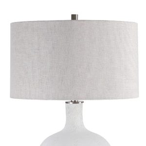   Mottled White Glass Table Lamp | Oroa.com