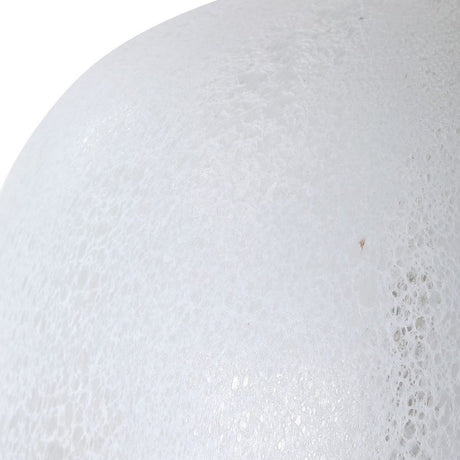 Mottled White Glass Table Lamp | Uttermost Whiteout