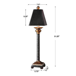   Black Rope Buffet Lamp | Oroa.com