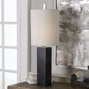   Black Marble Column Buffet Lamp | Oroa.com
