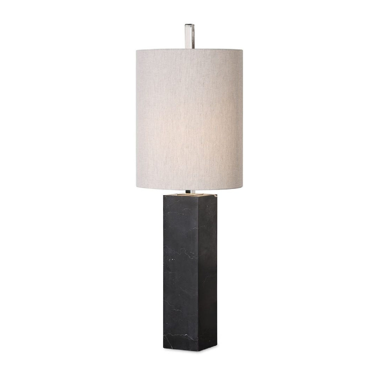   Black Marble Column Buffet Lamp | Oroa.com