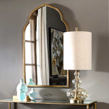 Wavy Amber Glass Buffet Lamp | Uttermost Formoso