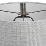 Gray Embossed Ceramic Buffet Lamp | Uttermost Zahlia