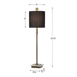 Black Linen Table Lamp | Uttermost Volante