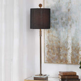 Black Linen Table Lamp | Uttermost Volante