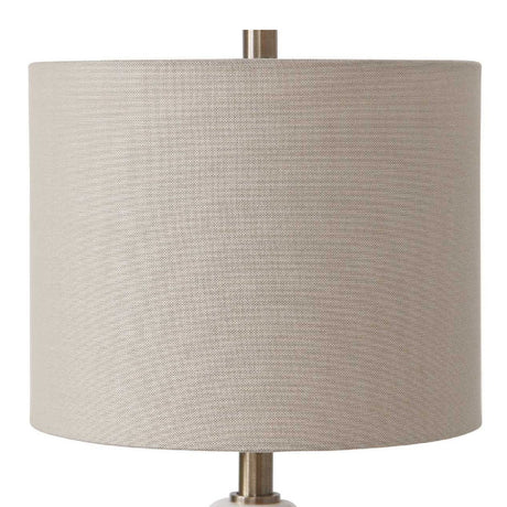 Polished White Marble Buffet Lamp | Uttermost Natania