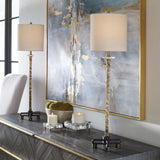 Hammered Antique Brass Buffet Lamp | Uttermost Parnell