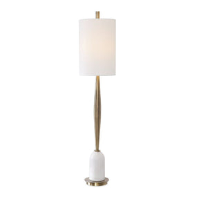 White Marble Base Buffet Lamp by Uttermost Minette
