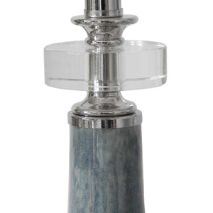   Mottled Blue Ceramic Buffet Lamp | Oroa.com
