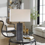 Ribbed Ceramic Table Lamp | Uttermost Sanderson