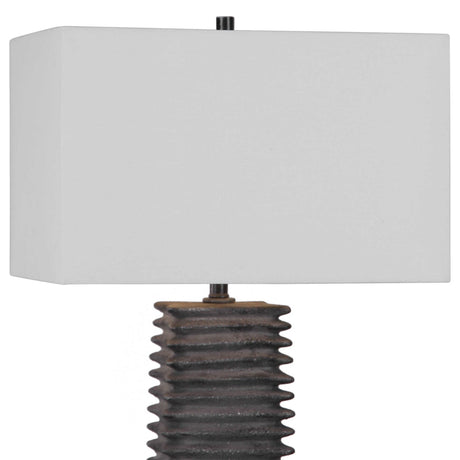 Ribbed Ceramic Table Lamp | Uttermost Sanderson