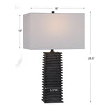 Ribbed Ceramic Table Lamp | Uttermost Sanderson