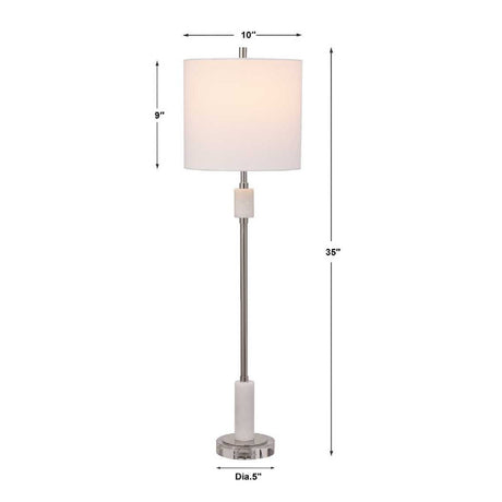 Polished Nickel Buffet Lamp | Uttermost Sussex