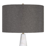 White Conical Marble Table Lamp | Uttermost Citadel