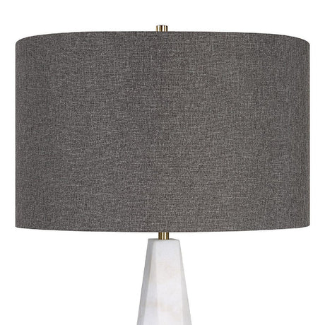 White Conical Marble Table Lamp | Uttermost Citadel