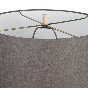   White Conical Marble Table Lamp | Oroa.com