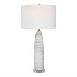 White Glazed Ceramic Table Lamp | Uttermost Levadia