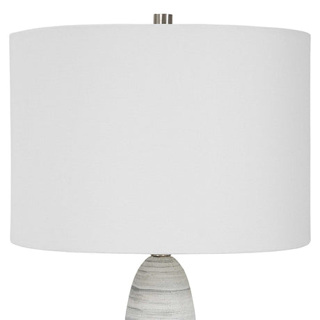 White Glazed Ceramic Table Lamp | Uttermost Levadia