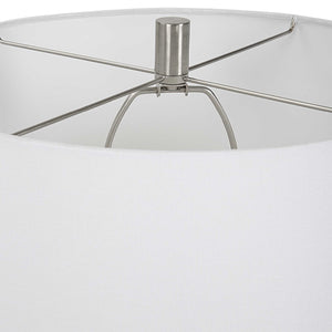   White Glazed Ceramic Table Lamp | Oroa.com