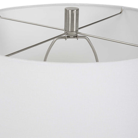 White Glazed Ceramic Table Lamp | Uttermost Levadia