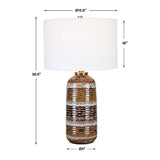 Earth-Hued Ceramic Table Lamp | Uttermost Roan