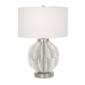 White Marble Look Table Lamp by Uttermost Repetition