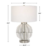 Modern European furniture - White Marble Look Table Lamp - www.oroa.com