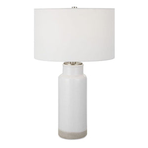   Glazed White Ceramic Table Lamp | Oroa.com