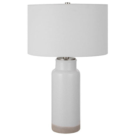 Glazed White Ceramic Table Lamp | Uttermost Albany