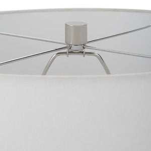   Glazed White Ceramic Table Lamp | Oroa.com